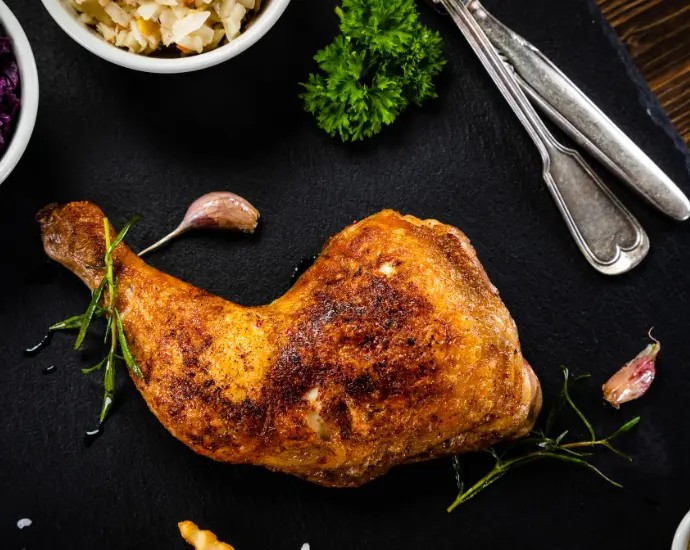 Cuisse de poulet cuits